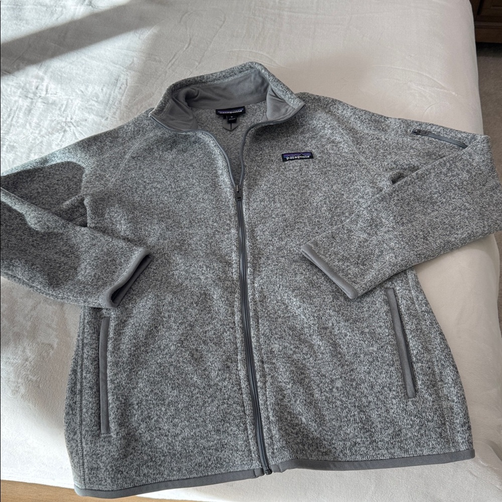 Patagonia Better Sweater Jacket Gray Full ZIP like new SZ M